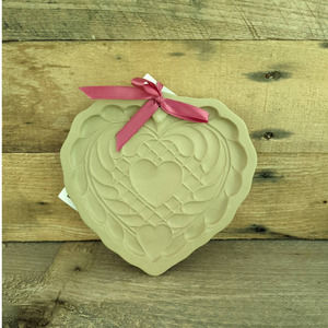 Vintage 1988 Quilted Heart Cookie Mold by Brown Bag Cookie Art / Hill Designs